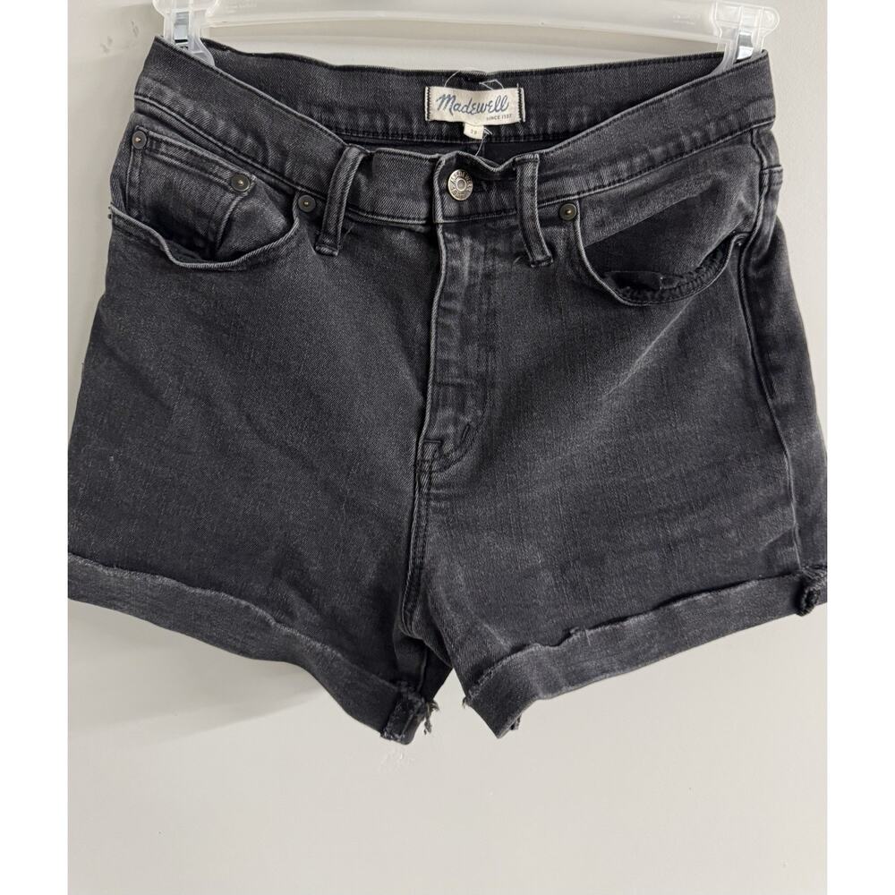 Madewell shorts high rise denim black size 29